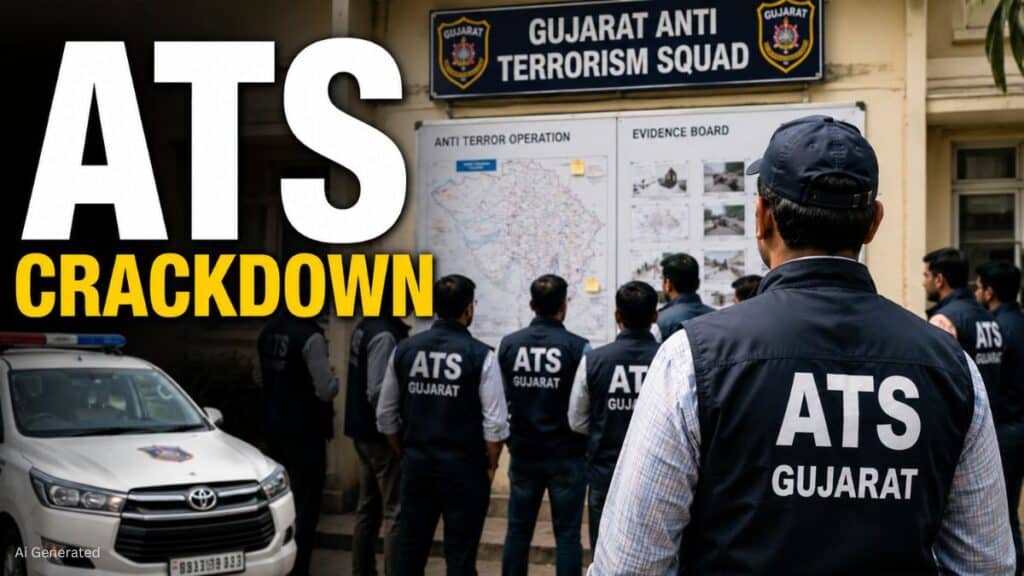 गुजरात ATS की बड़ी कार्रवाई. जैश-ए-मोहम्मद से जुड़े 8 आरोपी गिरफ्तार Gujarat ATS
