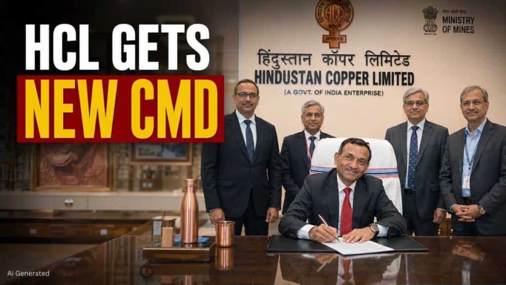 हिंदुस्तान कॉपर लिमिटेड के नए CMD बने अनुपम मिश्रा. संभाला पदभार HCL New CMD Anupam Mishra