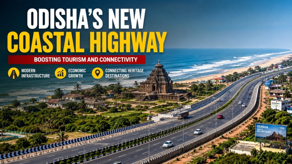 ₹8,300 करोड़ की नई तटीय हाईवे परियोजना से बदलेगी ओडिशा की तस्वीर, पुरी-कोणार्क-पारादीप के बीच सफर होगा तेज ODISHA'S NEW COASTAL HIGHWAY