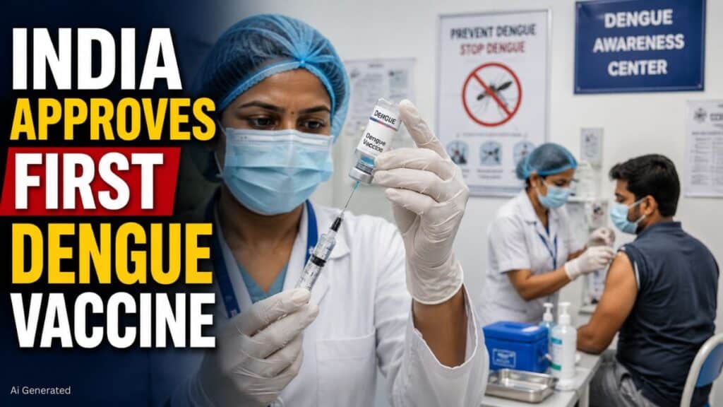 भारत को मिली पहली डेंगू वैक्सीन, CDSCO ने Qdenga को दी मंजूरी INDIA APPROVES FIRST DENGUE VACCINE