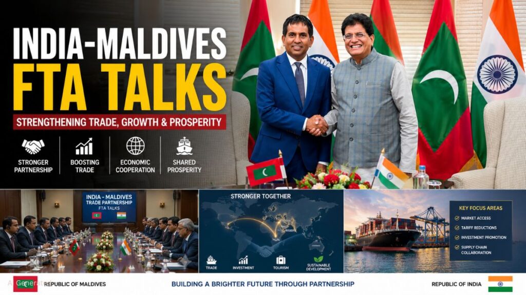 भारत-मालदीव FTA वार्ता का पहला दौर सफल, व्यापार और निवेश बढ़ाने की दिशा में बड़ा कदम INDIA-MALDIVES FTA TALKS