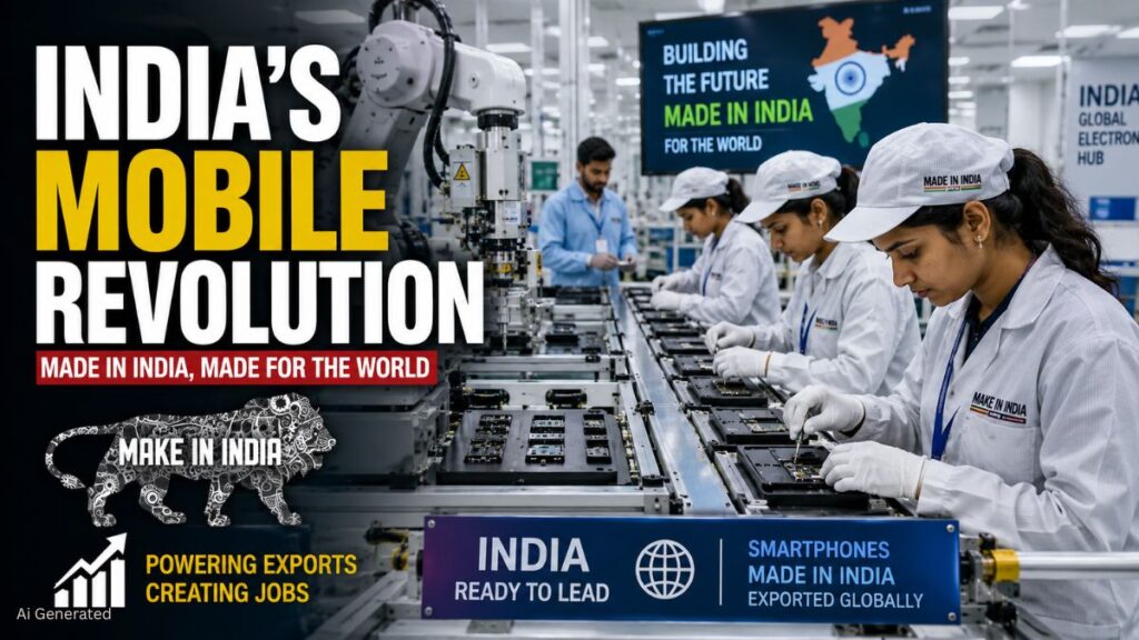 भारत बना दुनिया का दूसरा सबसे बड़ा मोबाइल निर्माता, इलेक्ट्रॉनिक्स सेक्टर में 25 लाख रोजगार सृजित INDIA'S MOBILE REVOLUTION