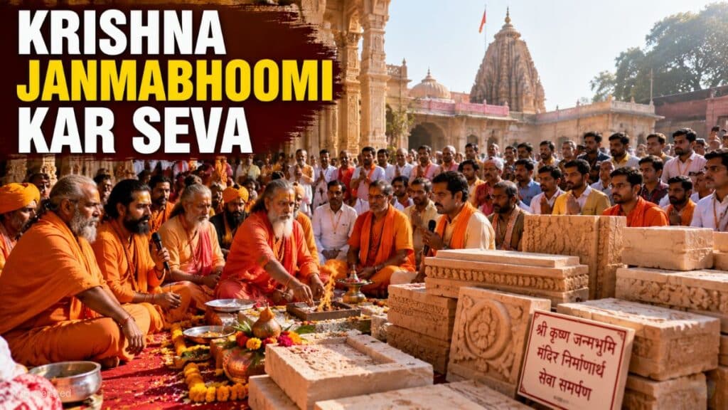श्रीकृष्ण जन्मभूमि मुक्ति अभियान: 9 अगस्त को मथुरा में कार्यशाला के भूमि पूजन के साथ शुरू होगी कार सेवा KRISHNA JANMABHOOMI KAR SEVA