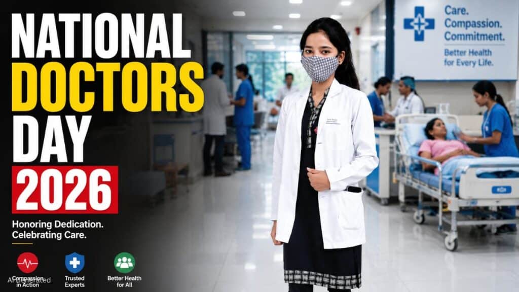 National Doctors Day 2026: आज पूरे देश में मनाया जा रहा है राष्ट्रीय चिकित्सक दिवस, जानिए इस साल की थीम और महत्व NATIONAL DOCTORS DAY 2026