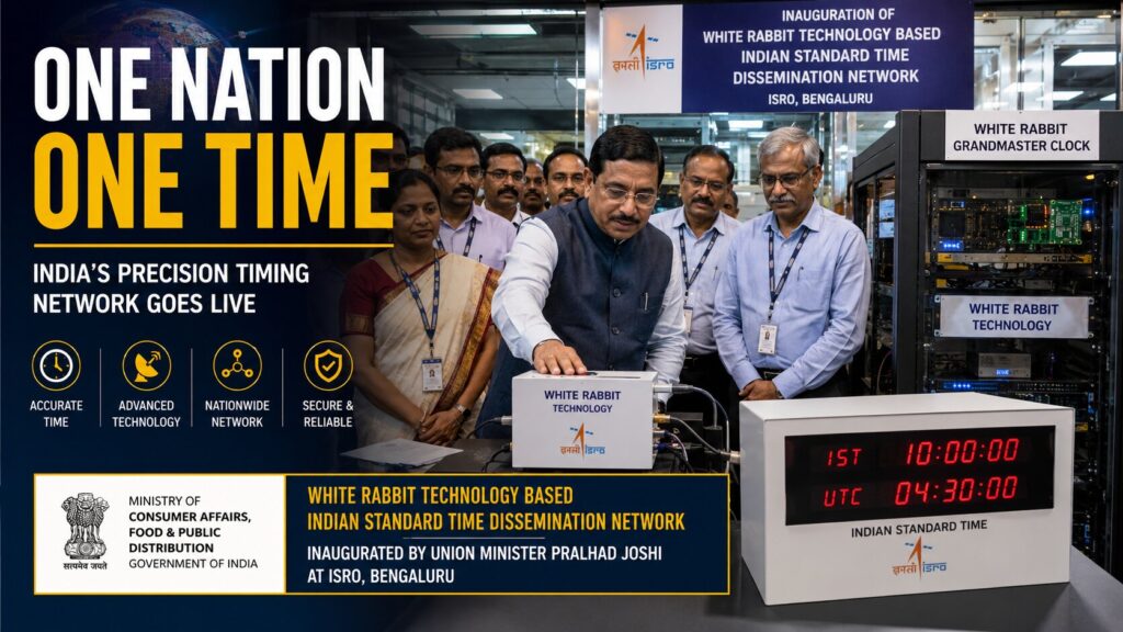 One Nation One Time को मिली नई ताकत, बेंगलुरु में शुरू हुआ White Rabbit Technology आधारित भारतीय मानक समय नेटवर्क One Nation One Time