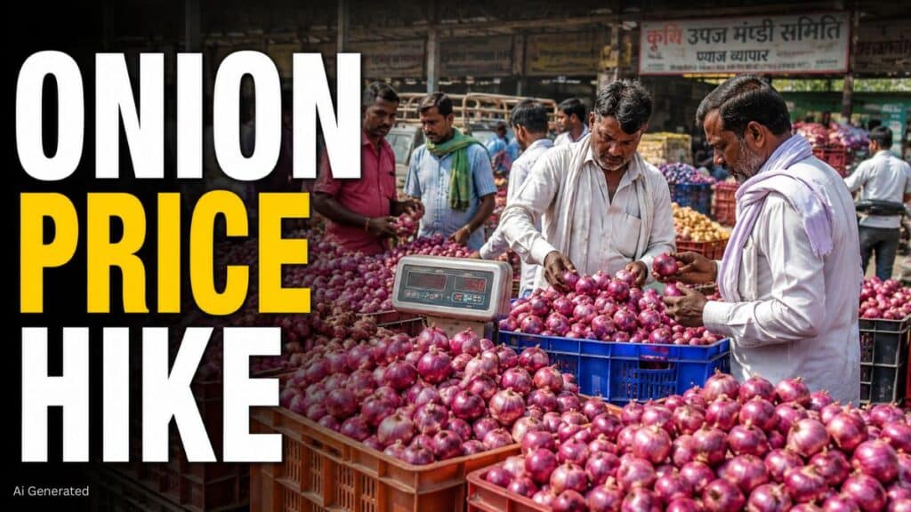 प्याज किसानों को बड़ी राहत. सरकार ने खरीद मूल्य 13% बढ़ाकर ₹2,125 प्रति क्विंटल किया Onion Price Hike