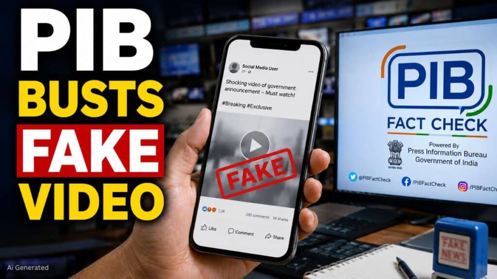 फ्री इलेक्ट्रिक साइकिल देने का वायरल दावा निकला फर्जी. PIB ने AI वीडियो को लेकर जारी की चेतावनी PIB Busts Fake Video