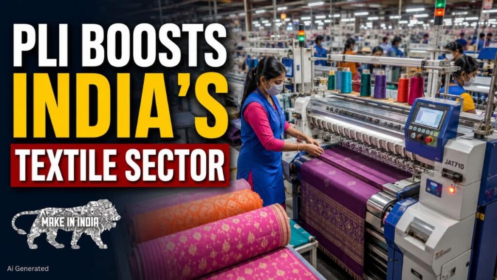 PLI Scheme से टेक्सटाइल सेक्टर को बड़ी मजबूती, ₹8,117 करोड़ से अधिक निवेश और 33 हजार से ज्यादा नए रोजगार PLI BOOSTS INDIA'S TEXTILE SECTOR