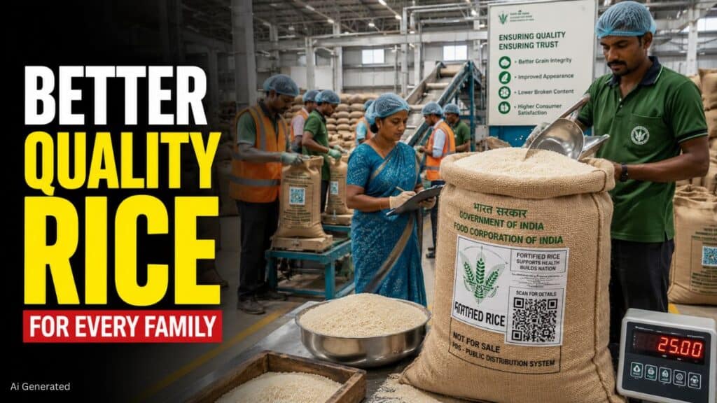 PMGKAY में मिलेगा बेहतर गुणवत्ता वाला चावल. सरकार ने 30 साल बाद बदले गुणवत्ता मानक PMGKAY