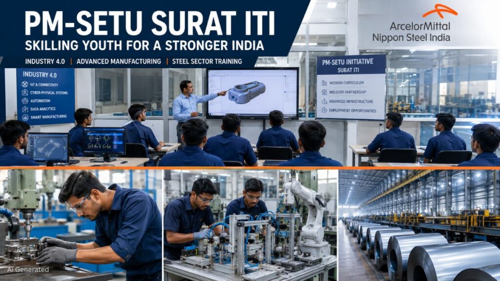 PM-SETU के तहत गुजरात को बड़ी सौगात, सूरत ITI क्लस्टर को मंजूरी, ₹240 करोड़ से होगा आधुनिकीकरण PM_Setu