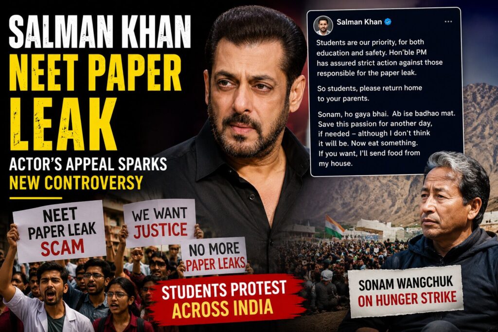 Salman Khan On Neet Protest