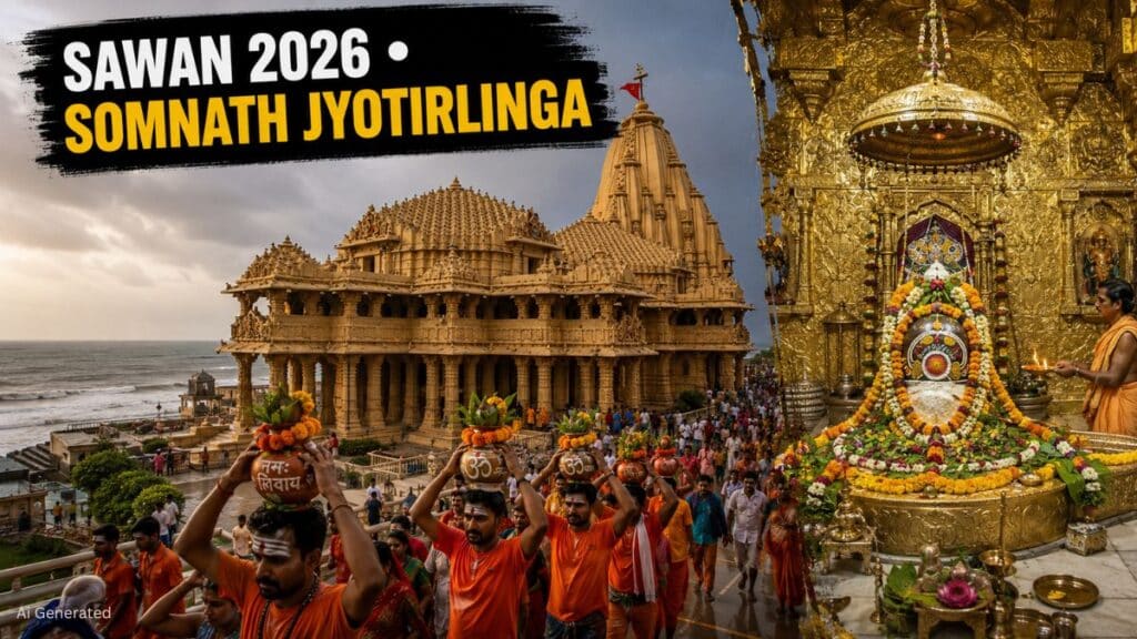 सावन 2026: भगवान शिव की आराधना के साथ शुरू हुआ पवित्र श्रावण मास, जानिए सोमनाथ ज्योतिर्लिंग का इतिहास और धार्मिक महत्व Sawan 2026