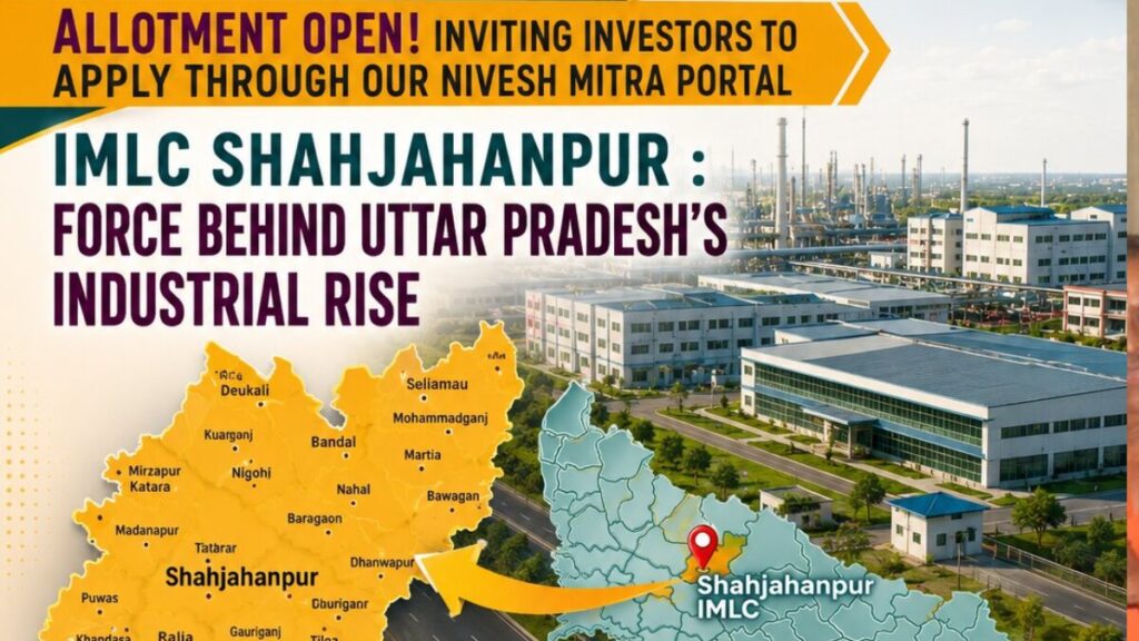 शाहजहांपुर IMLC में प्लॉट आवंटन शुरू, निवेश मित्र पोर्टल से निवेशकों को मिलेगा मौका Shahjahanpur industrial cluster
