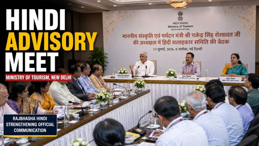 पर्यटन मंत्रालय की हिंदी सलाहकार समिति की बैठक: गजेंद्र सिंह शेखावत बोले- हिंदी विविध भाषाओं का सम्मान करती है और देश को एकता के सूत्र में बांधती है hindi Advisory Meet