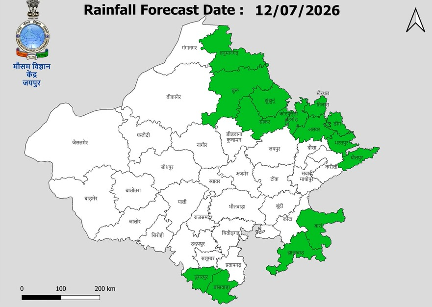 Rajasthan Weather Update: राजस्थान में मानसून कमजोर, अगले एक सप्ताह तक अधिकांश इलाकों में शुष्क मौसम के आसार, जानें कहां होगी बारिश 2 image 24