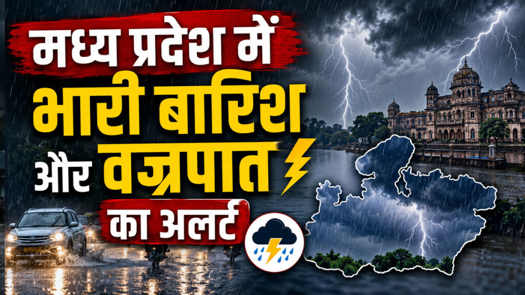MP Weather Update: मध्य प्रदेश में मानसून का असर, रीवा-मऊगंज समेत कई जिलों में भारी बारिश की चेतावनी MP Weather Update 19 July 2026:
