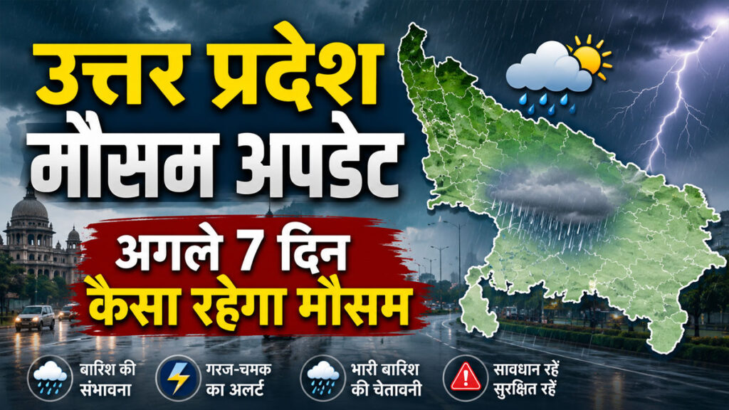 UP Weather Update: उत्तर प्रदेश में फिर सक्रिय हुआ मानसून, 3 दिन तक इन इलाकों में तेज बारिश की चेतावनी UP Weather Update 13 July 2026