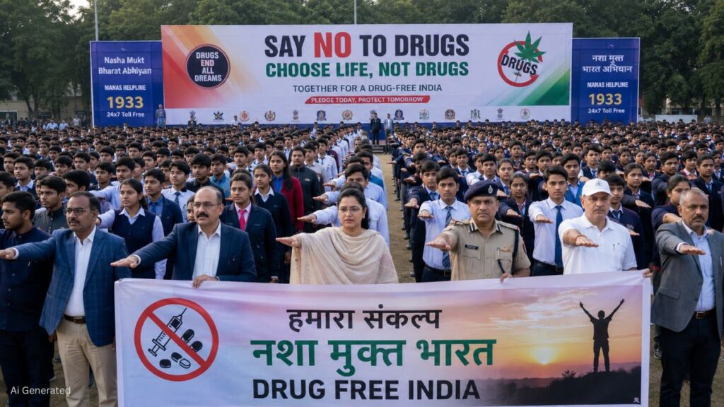 18 अगस्त को होगा राष्ट्रीय नशा मुक्ति संकल्प, 12 करोड़ से अधिक नागरिकों को जोड़ने की तैयारी नशा मुक्ति संकल्प