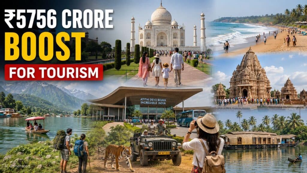 पर्यटन मंत्रालय ने 117 परियोजनाओं को दी ₹5,756.62 करोड़ की मंजूरी, देशभर में पर्यटन सुविधाओं का होगा विस्तार ₹5756 CRORE BOOST FOR TOURISM