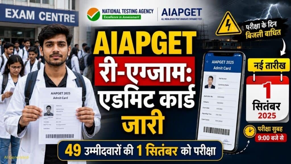 AIAPGET Re-Exam 2026: 49 उम्मीदवारों के एडमिट कार्ड जारी, 1 सितंबर को दोबारा परीक्षा AIAPGET Re-Exam 2026