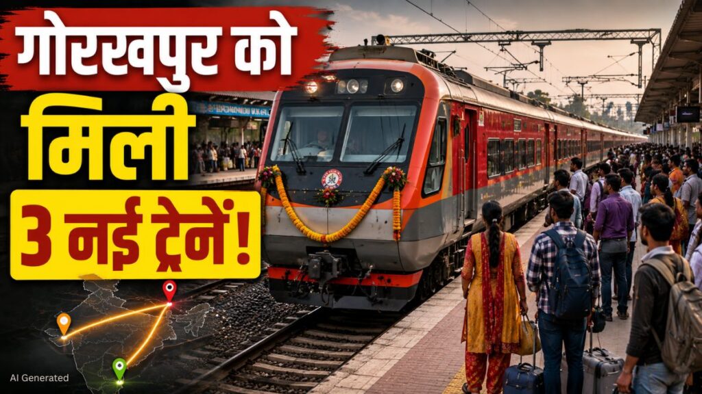 यूपी के गोरखपुर को मिली तीन अमृत भारत ट्रेनों की सौगात Amrit Bharat Train