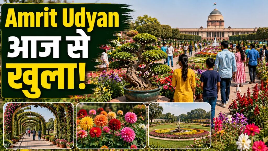 Amrit Udyan आज से पर्यटकों के लिए खुला, एंट्री फ्री; जानें Timing और Booking का तरीका Amrit Udyan
