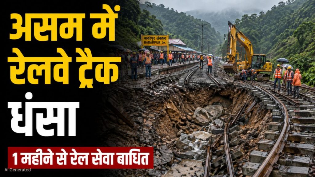 Assam Railway Disruption: रेलवे ट्रैक धंसने से त्रिपुरा-मिजोरम-मणिपुर की रेल सेवा एक महीने से बाधित Assam Railway Disruption