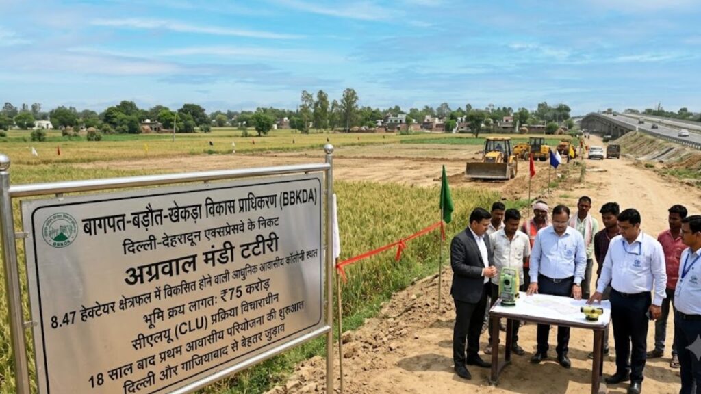 18 साल का इंतजार खत्म! अब बागपत में एक्सप्रेसवे किनारे बसेंगे आशियाने, 75 करोड़ की जमीन से खुलेगा विकास का नया रास्ता Baghpat Residential Colony