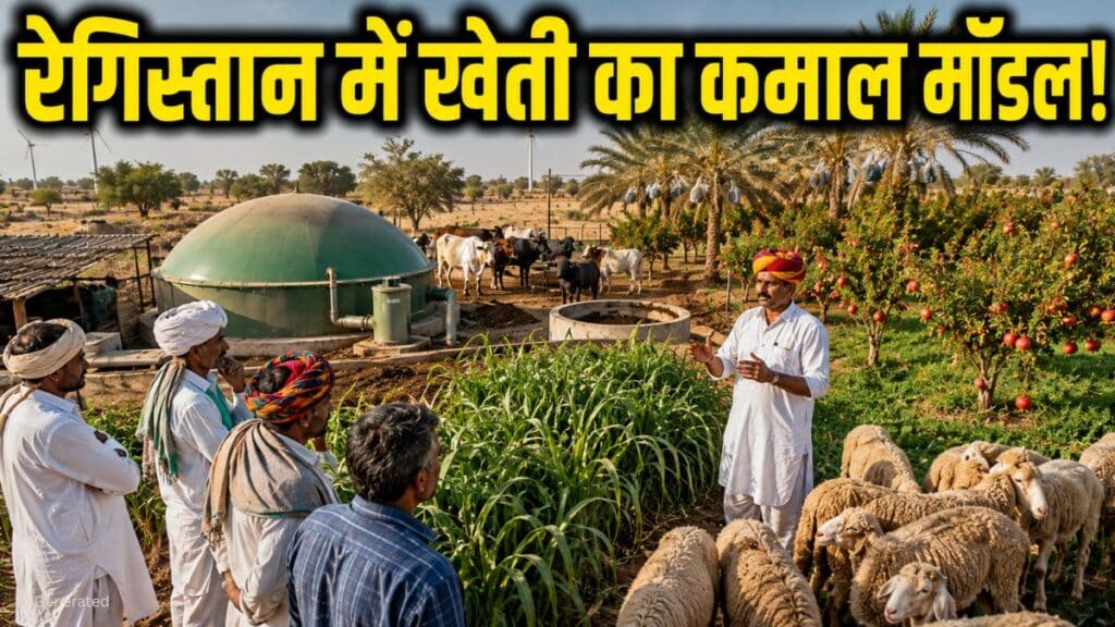 बाड़मेर के किसान ने बनाया समन्वित खेती का मॉडल, दूर-दूर से देखने पहुंच रहे किसान Barmer Farmer
