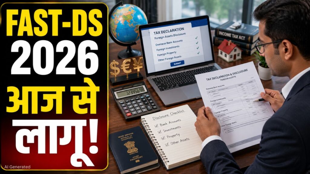 CBDT का FAST-DS 2026 आज से लागू, छोटे करदाताओं को Undisclosed Foreign Assets घोषित करने का मौका CBDT