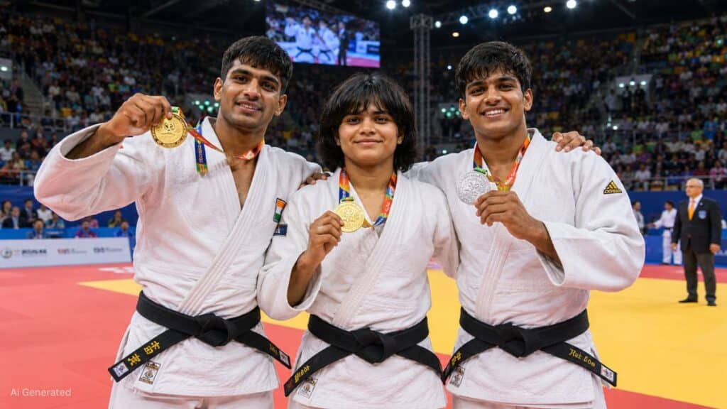 CWG 2026: जूडो में भारत का ऐतिहासिक दिन, अस्मिता डे और हर्ष सिंह ने जीते स्वर्ण, यामिनी मौर्य ने दिलाया रजत CWG 2026