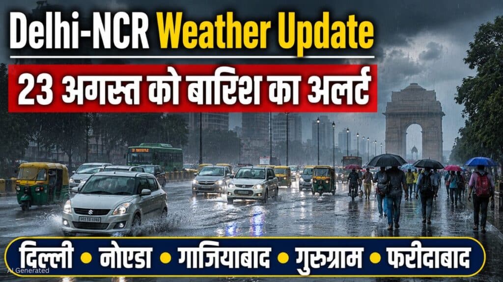 दिल्ली-NCR में आसमान से आफत! बारिश को लेकर IMD का बड़ा अलर्ट DELHI NCR Weather