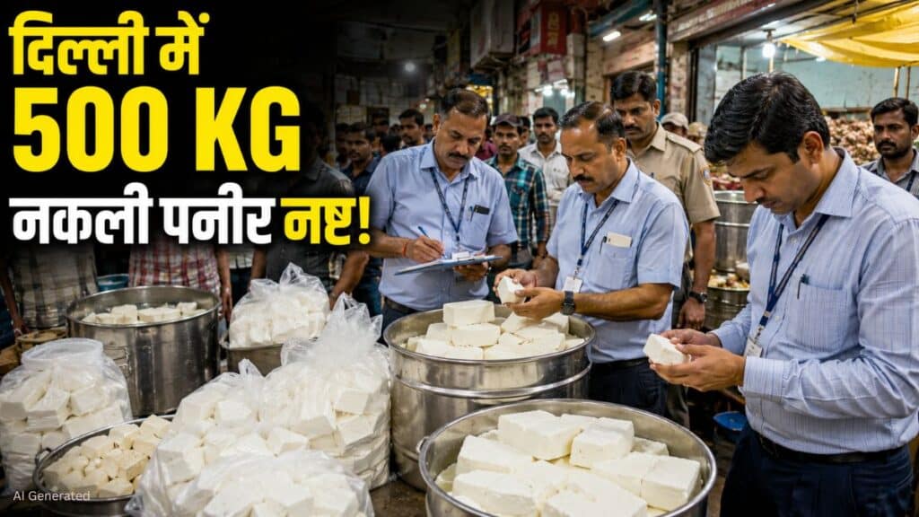 Delhi Food Safety - Fake Paneer