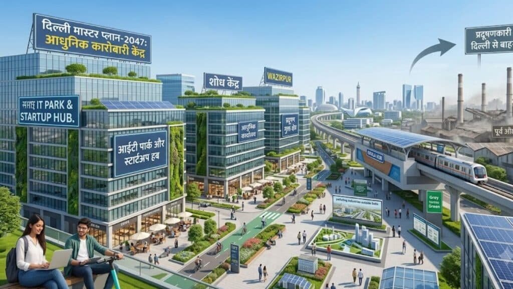 दिल्ली के पुराने कारखानों की जगह बनेंगे IT पार्क और स्टार्टअप हब! मास्टर प्लान-2047 बदलेगा नरेला से ओखला तक की तस्वीर Delhi Master Plan 2047