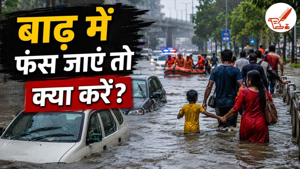 जलभराव या बाढ़ में अचानक फंस जाएं तो क्या करें, इन जरूरी बातों का रखें ध्यान Flood Waterlogging Safety Tips