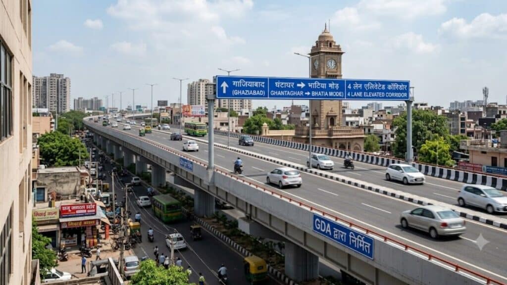 गाजियाबाद में बनेगा 4 लेन का एलिवेटेड कॉरिडोर, घंटाघर से भाटिया मोड़ तक फर्राटेदार सफर; GDA बोर्ड बैठक में कई बड़े फैसले Ghaziabad Elevated Road