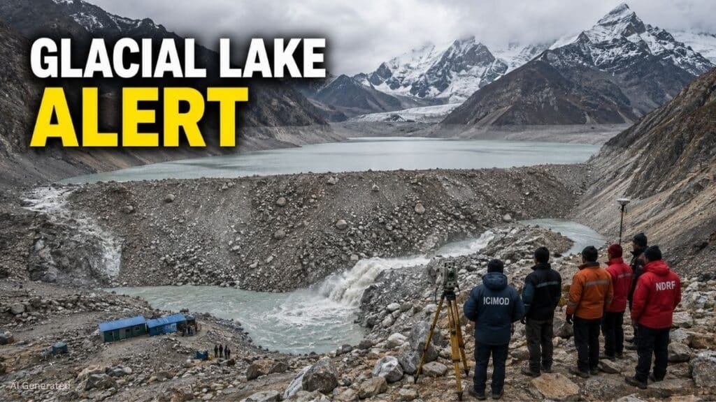 चीन का अलर्ट, मलबे से बनी ग्लेशियर झील पर बढ़ा दबाव, ओवरफ्लो का खतरा Glacier Lake Alert