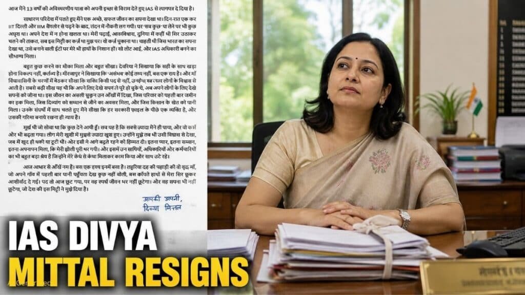 IAS Divya Mittal Resigns