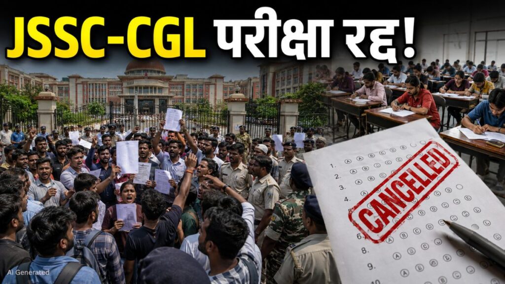 झारखंड सरकार ने JSSC-CGL परीक्षा की रद्द, TDPL की सभी भर्ती परीक्षाओं पर भी रोक .JSSC - CGL Cancelled
