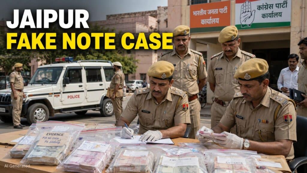 नकली नोट मामले में कांग्रेस नेता के बेटे की गिरफ्तारी, राजस्थान में सियासत तेज Jaipur Fake Note Case