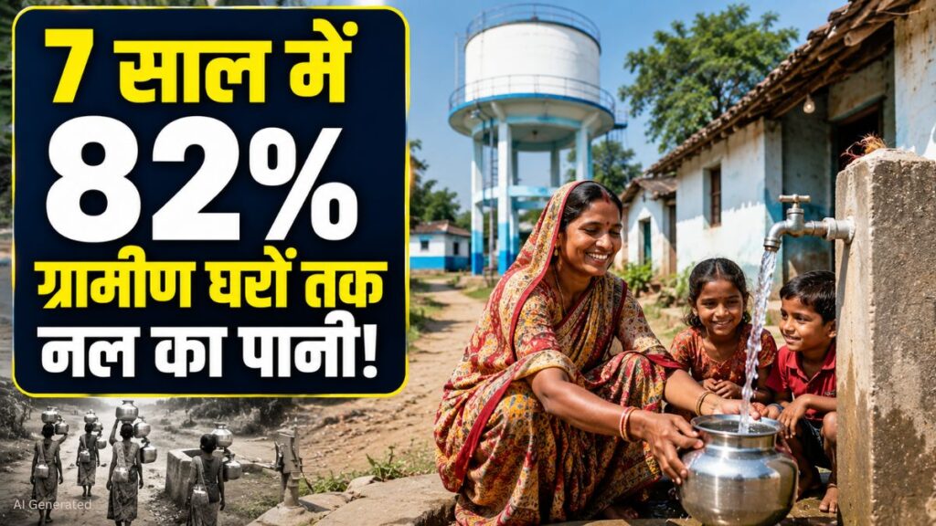 Jal Jeevan Mission के 7 साल पूरे, ग्रामीण घरों में नल कनेक्शन 16.7% से बढ़कर 82.24% हुआ Jal Jeevan Mission