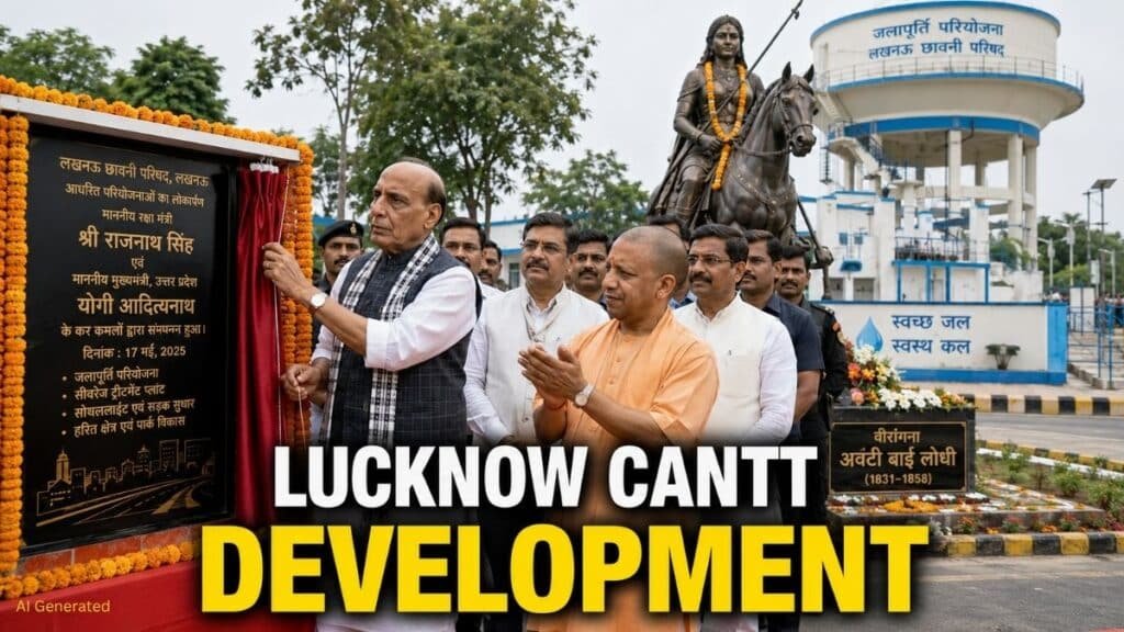 यूपी के लखनऊ छावनी क्षेत्र को मिली नई सौगात, 101 करोड़ की 12 विकास परियोजनाओं का शुभारंभ Lucknow Cantt Development Projects