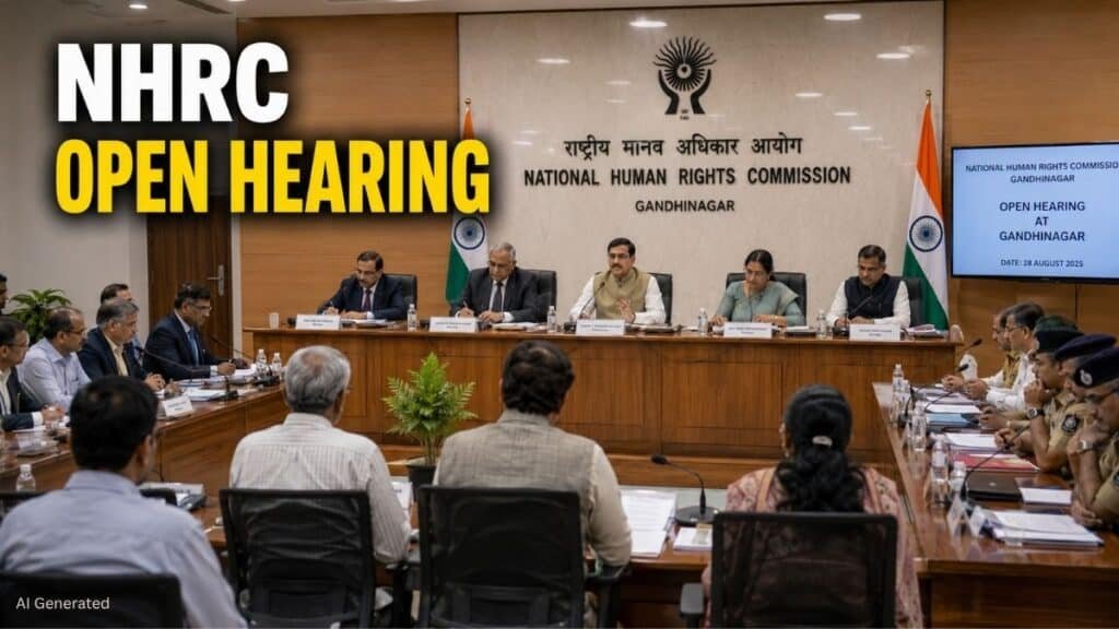 NHRC की गांधीनगर में 2-3 सितंबर को Open Hearing, बंधुआ मजदूरी के मामलों पर भी सुनवाई NHRC Open Hearing Gandhinagar