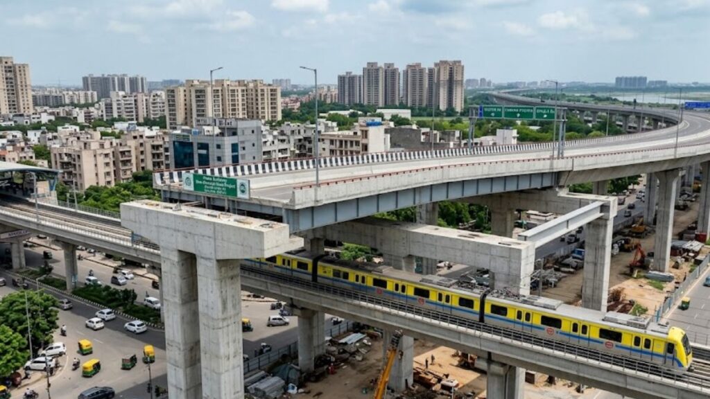 नोएडा में बनेगा 20 मीटर ऊंचा ‘आसमान वाला’ एलिवेटेड रोड! भंगेल से दोगुनी ऊंचाई, मेट्रो के ऊपर से दौड़ेगा ट्रैफिक Noida Elevated Road