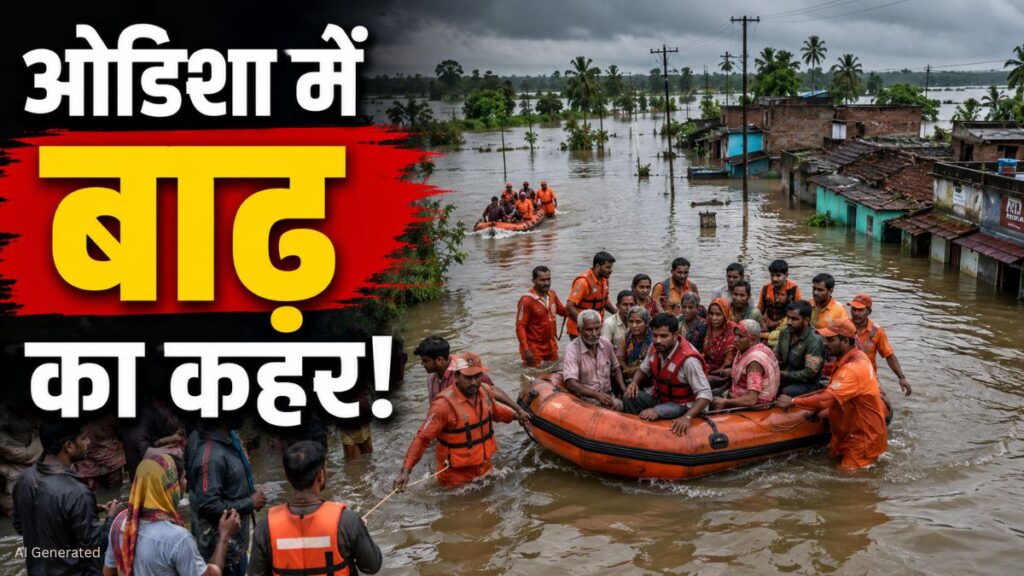 ओडिशा के 6 जिलों में बाढ़ का कहर, 95 हजार से अधिक लोगों को निकाला गया Odisha Flood