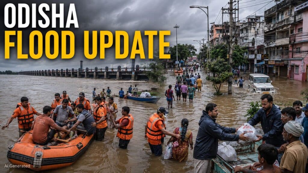 ओडिशा में बाढ़ के हालात में सुधार, प्रमुख नदियों का जलस्तर घटा, कई जिलों में भारी बारिश का अलर्ट Odisha Flood Update