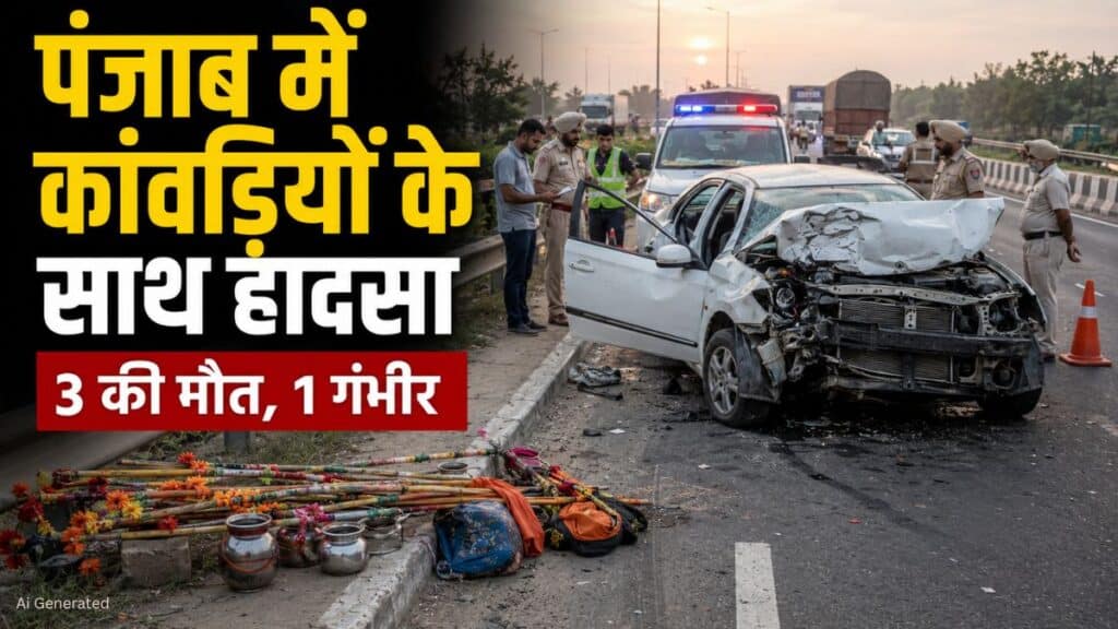 Punjab Road Accident: सिरहिंद GT रोड पर कार ने कांवड़ियों को कुचला, 3 की मौत, एक गंभीर Punjab Road Accident
