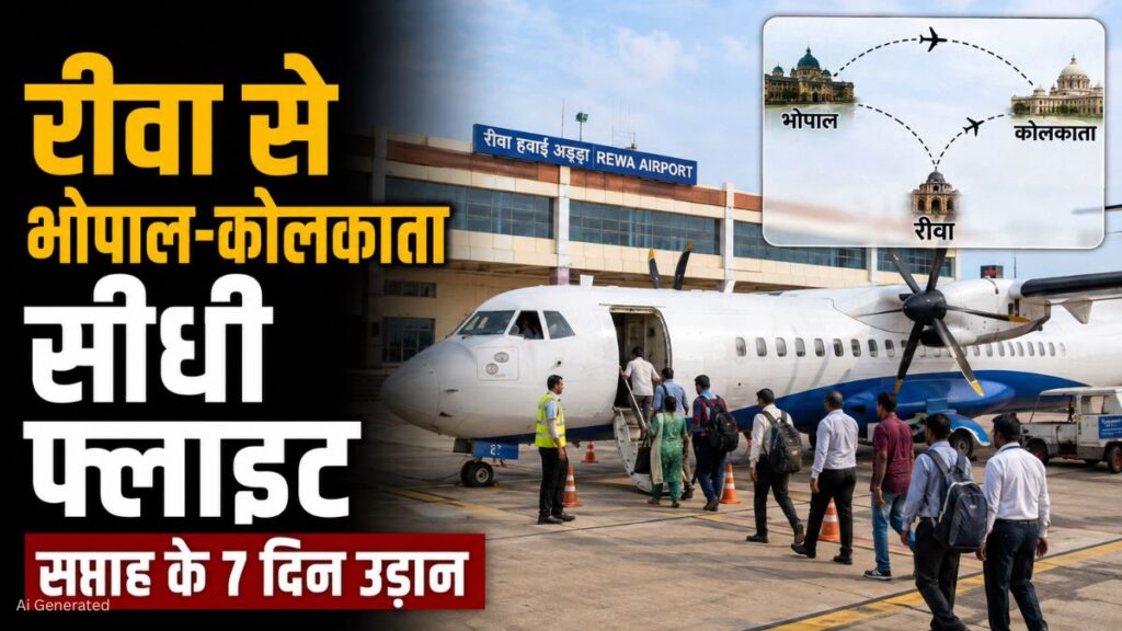 Rewa Airport: भोपाल और कोलकाता के लिए सीधी उड़ान शुरू, विंध्य की कनेक्टिविटी को मिली नई उड़ान Rewa Airport