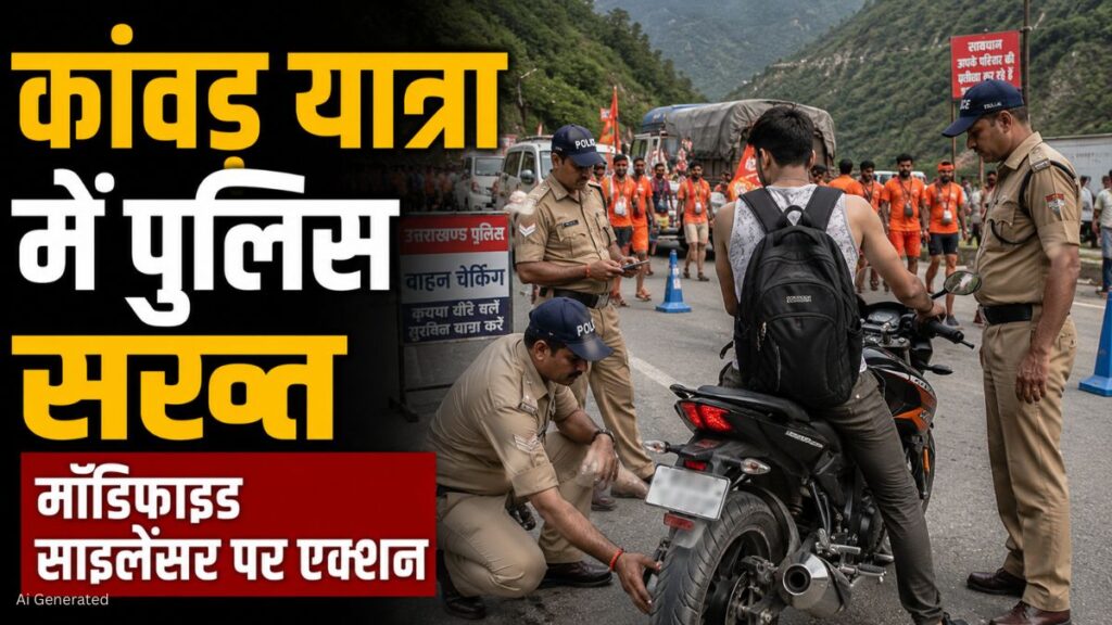 Rudraprayag News: कांवड़ यात्रा की आड़ में हुड़दंग और ध्वनि प्रदूषण पर पुलिस सख्त, वाहनों के चालान और सीज की कार्रवाई Rudraprayag News