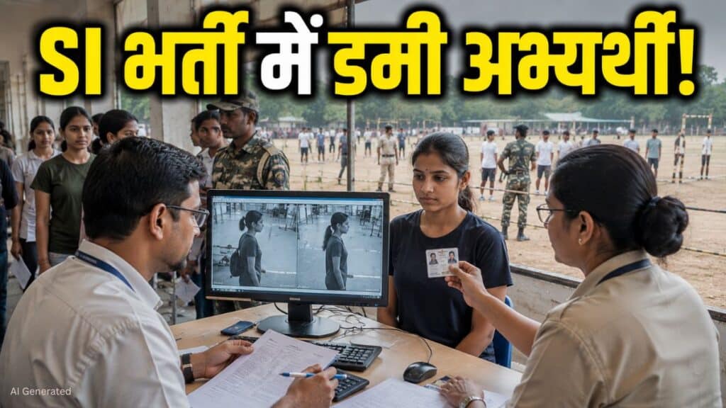SI भर्ती में डमी अभ्यर्थी का खेल, CCTV से खुला फर्जीवाड़ा, पुलिस जांच में जुटी SI Recruitment Dummy Candidate